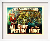 All Quiet on the Western Front  Poster Art  1930