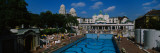 High Angle View of a Thermal Pool in Front of a Building  Hotel Gellert  Gellert Thermal Bath