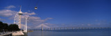 Tower With a Bridge in The Background  Vasco De Gama Tower  Vasco Da Gama Bridge