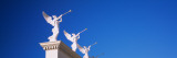 Low Angle View of Statues On a Wall  Caesars Palace  Las Vegas  Nevada