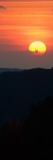 Sun Setting Behind Clouds  Great Smoky Mountains National Park  Tennessee