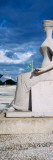 Statue of a Blindfolded Woman at a Courtyard  National Congress Building  Brasilia  Brazil