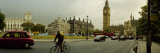 Traffic in Front of a Clock Tower  Big Ben  City of Westminster  London