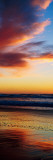 Sunset and Clouds Over Pacific Ocean