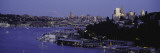 City Skyline at The Lakeside With Mt Rainier in The Background  Lake Union  Seattle