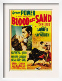 Blood and Sand  Linda Darnell  Tyrone Power on Midget Window Card  1941