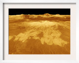 3D Perspective View of Sapas Mons on Venus
