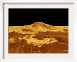 3D Perspective View of Maat Mons on Venus