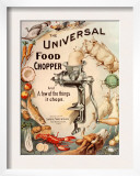 Food Choppers Mincers the Universal Cooking Appliances Gadgets  USA  1890