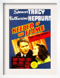 Keeper of the Flame  Spencer Tracy  Katharine Hepburn on Midget Window Card  1942