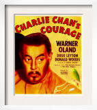 Charlie Chan's Courage  Warner Oland on Window Card  1934