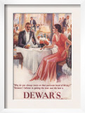 Dewar's  Whiskey Alcohol Dinners  UK  1930