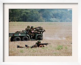 Evacuation of a Wounded Soldier by an Ambulance