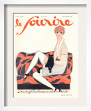 Le Sourire  Glamour Art Deco Pets Cats Womens Magazine  France  1928