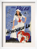 Honolulu Lu  Lupe Velez on Swedish Poster Art  1941