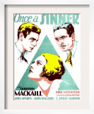 Once a Sinner  Joel Mccrea  Dorothy Mackaill  John Halliday on Window Card  1931
