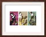 Patterned Dresses Triptych