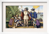 The Landing of Columbus  October 11  1492  Painting by