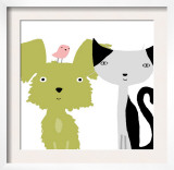 Dog  Cat and Bird Friends