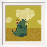 Child on Fire Breathing Dragon