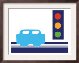 Blue Stop Light
