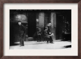 New York City  Police and Detectives Guarding Chinatown  July 6  1909