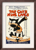 The Cat's Nine Lives  Cartoon Animation Poster Art  1926
