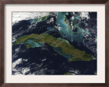 Satellite View of Cuba
