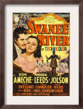 Swanee River  Don Ameche  Andrea Leeds  Al Jolson on Midget Window Card  1939