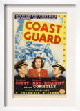 Coast Guard  Randolph Scott  Frances Dee  Ralph Bellamy on Midget Window Card  1939