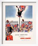 Double Diamond Coronation Union Jack Flags  UK  1953