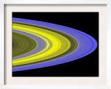 False-Color Image of Saturn's Main Rings Made Using Cassini's Ultraviolet Imaging Spectrograph
