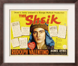 The Sheik  (Re-Issue 1938 Half-Sheet Poster)  Rudolph Valentino  1921