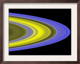 False-Color Image of Saturn's Main Rings Made Using Cassini's Ultraviolet Imaging Spectrograph