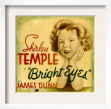 Bright Eyes  Shirley Temple on Jumbo Window Card  1934