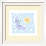 Cheerful Moon and Star