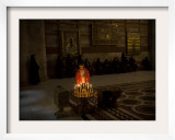 Lighting Candles at Church of Holy Seplulchre  Believed to Be Site of Jesus Christ's Crucifixion