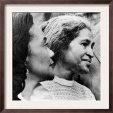 Civil Rights Activists Coretta King and Rosa Parks in Montgomery  Alabama  1975