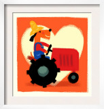 Farmer Dog with Tractor