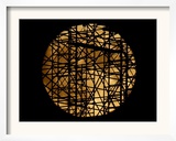 Scaffolding Covering the Ancient Parthenon is Highlighted by the Moon