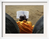 Sri Lankan Buddhist Monk Reads Holy Scriptures on First Day of their New Year at Kelaniya Temple