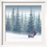 Elk in Snow