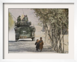 Afghan Boys Walk Along a Path While International Security Assistance Force (Isaf)