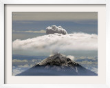 A Plume of Smoke and Steam Rises from the Popocatepetl Volcano