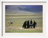 Tibetan Men Play Pool