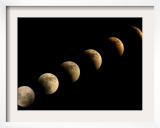 The Full Moon Slowly Loses its Fullness as the Earth's Shadow Crosses It