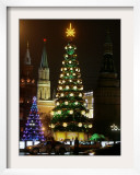 Christmas Trees Rise Just Outside the Moscow Kremlin
