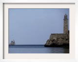 US-Flagged Vessel Amistad Nears the Port of Havana as it Passes the Morro Castle