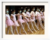 Children Learning Ballet Lessons Wear Masks