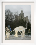 Ice Sculpture Exhibition at Moscow Zoo